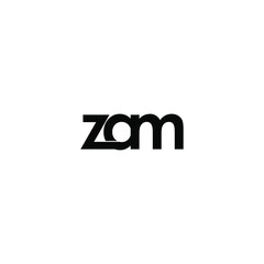 zam letter original monogram logo design