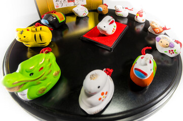 お正月の干支飾り　うさぎ年　卯年