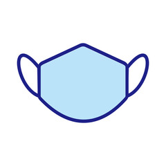 Medical Face Mask icon illustration sign