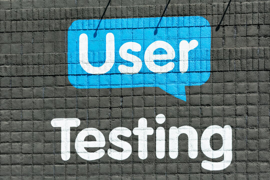 User Testing sign on the headquarters of software company that helps companies create great user experiences