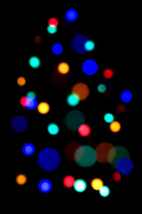 트리 보케 불빛