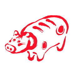 お正月・年賀状イラスト素材_丑 
