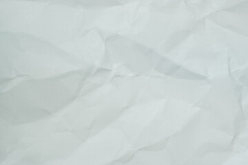 Texture of white recycle crumpled paper, copy space for text.