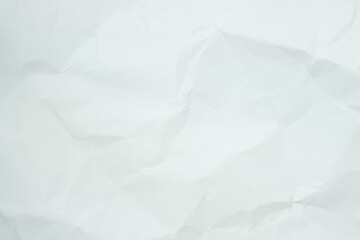 Texture of white recycle crumpled paper, copy space for text.