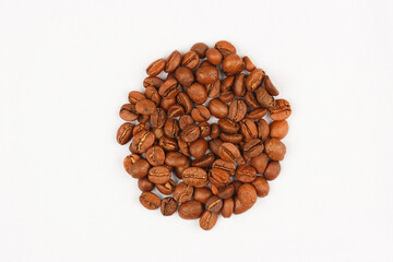 coffee beans isolated on white background