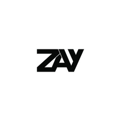 zay letter original monogram logo design