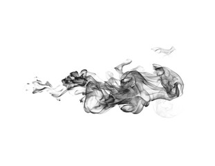 Fire smoke isolated on white background © photodeedooo