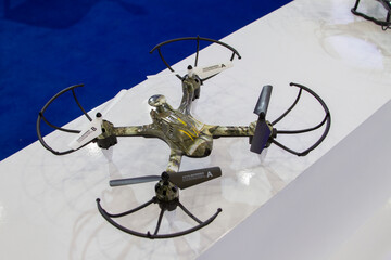 Drone on display close up