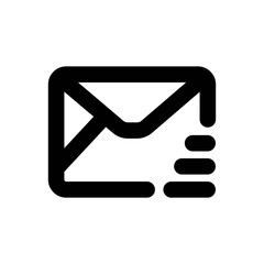 Mail Icon - Vector Illustration .