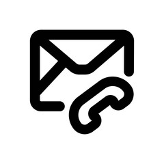 Contact Icon - Vector Illustration .