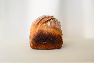 Homemade rye bread is good for health.