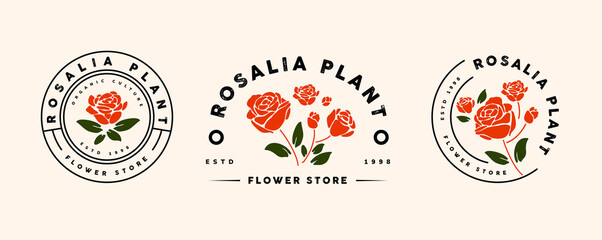 nature and flower logo template