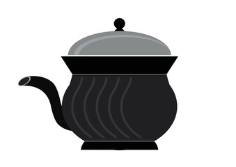 teapot vector artwork isolated on white background