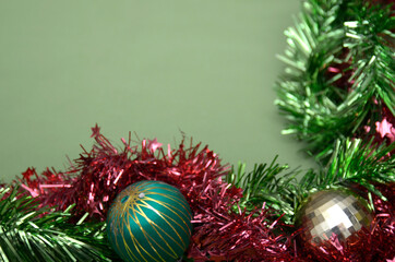 framing christmas tree decorations