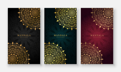 Luxury mandala background with floral ornament pattern. Hand drawn mandala design. Vector mandala template for decoration invitation, cards, wedding, logos, cover, brochure, flyer, banner.