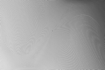 Black and white halftone dots grunge wide background
