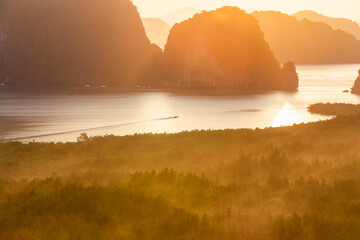 Beautiful view point at Samet Nang She, Phang-Nga Province, Thailand