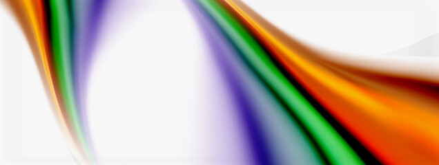 Abstract Background. Smooth flowing lines, blurred waves, rainbow color style stripes. Vector illustrations for covers, banners, flyers and posters and other