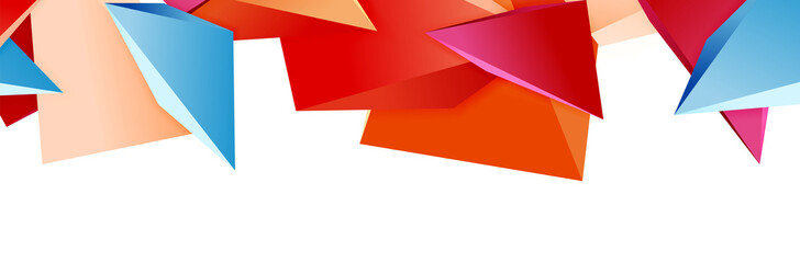 Triangle mosaic abstract background, 3d triangular low poly shapes. Geometric vector illustration for covers, banners, flyers and posters and other