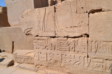 Egyptian ruined temple in Egypt