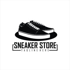 sneaker store logo template