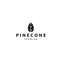Pine Conifer Cone, Agave Luxury Elegant Logo Design Vector