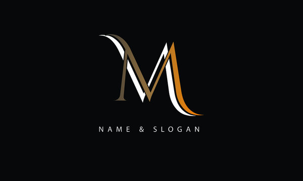MM Logo  Graphic design logo, Single letter logo design, Branding
