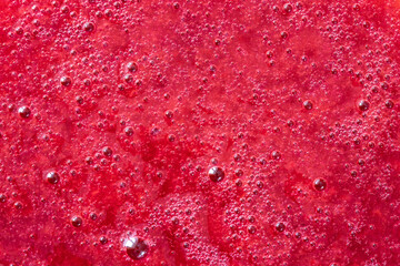 Raspberry syrup close-up. Food. Background