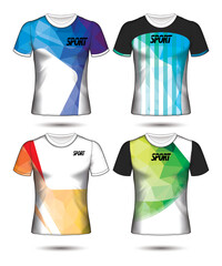 Set of soccer or football jersey template t-shirt style, Design your football club vector illustration