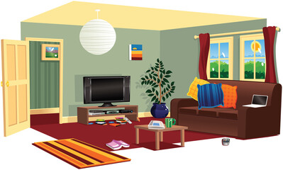 Typical living room scene