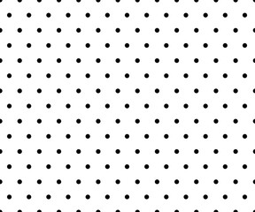 black and white polka dot pattern background vector