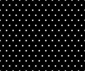 black and white polka dot pattern background vector