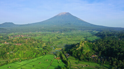 landscape in the morning, east bali