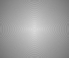 Abstract vector circle halftone black background. Gradient retro line pattern design. Monochrome graphic.