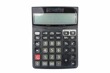 Calculator isolate on white backgroud.