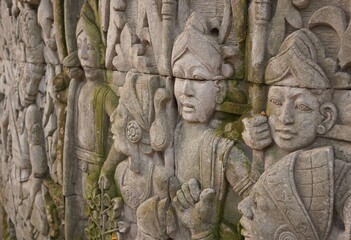 Carvings on a wall 