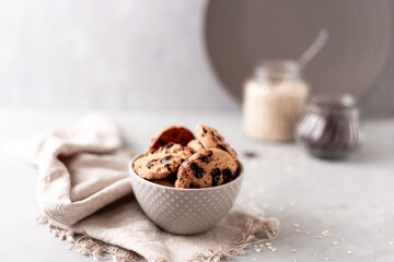 chocolate cookie with nuts