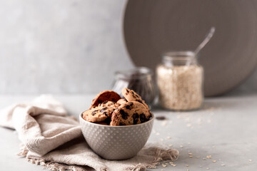 cream cookie with chocolate