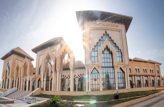 tlemcen culture center like a nold castle in algeria