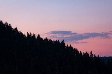 Tahoe silhouette dusk 