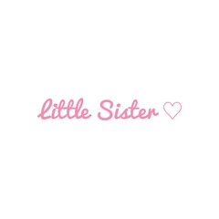 ''Little Sister'' Word Illustration