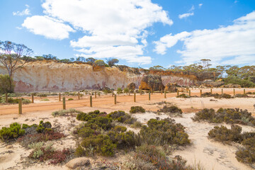 The so called Breakaways on the Hyden-Norseman-Road, Western Australia