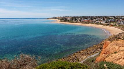 Fototapeta na wymiar The iconic Christies Beach esplande located in South Australia on November 2 2020