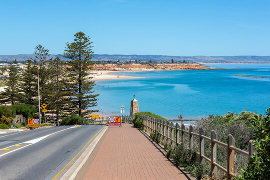 The iconic port noarlunga jetty  from the esplande looking down in South Australia on November 2 2020