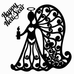 stencil angel for laser cutting