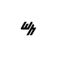 Minimal Letter WH Logo Design, Outstanding Professional Elegant Trendy Awesome Artistic  and Based Alphabet Iconic monogram Logo Design