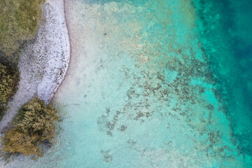 Wasserqualität deutscher Seen, Drohnenfoto von deutschem See 