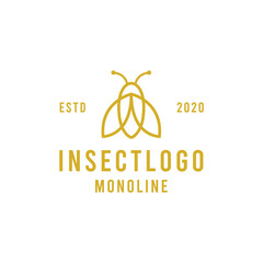 insect animal wildlife Logo design Vector