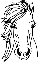 Gorgeous Horse Vector Illustration