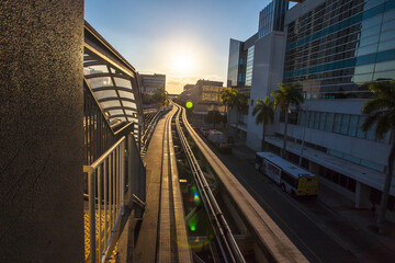 Fototapeta premium Skyline view of the city of Miami